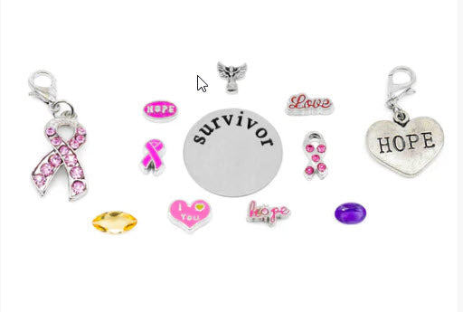 Breast Cancer Survivor Charm Bomb