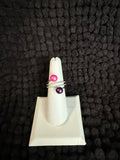 Adjustable Double Pearl Swirl Ring