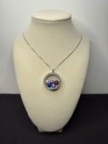 Round Locket with Rhinestones