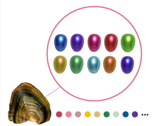 Rice Shaped Pearls Qty 5