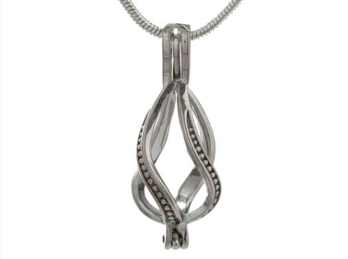 Teardrop Twist Cage Pendant
